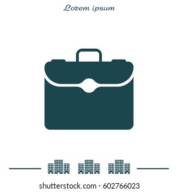 briefcase icon. vector illustration