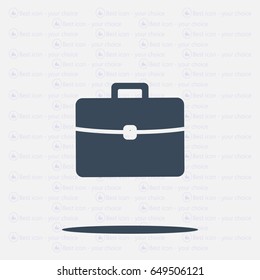 Briefcase icon, vector illustration. 