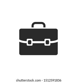 Briefcase Icon Vector Illustration. Bag, Portfolio symbol.
