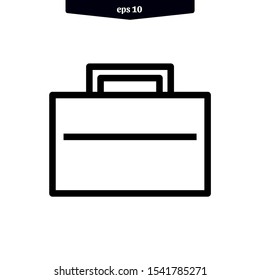 Briefcase icon vector illustration. Bag icon. eps10