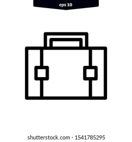 Briefcase icon vector illustration. Bag icon. eps10