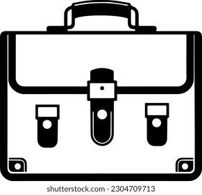 Briefcase icon vector illustration. Bag icon.
