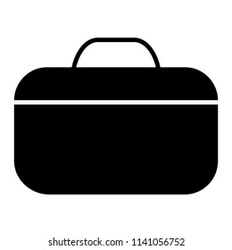 briefcase icon - vector illustration Black Color