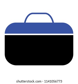 briefcase icon - vector illustration Blue Color