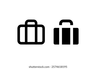 Briefcase icon Vector. illustration design
