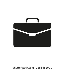 Icono de maletín. Ilustración vectorial. EPS 10.