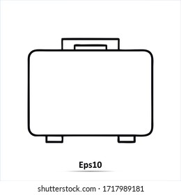Briefcase icon. Vector illustration. EPS10