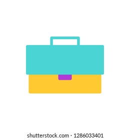 Briefcase Icon Vector Illustration in Flat Style for Any Purpose
