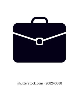 Briefcase icon, vector illustration. Flat design style 