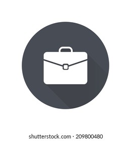 Briefcase icon, vector illustration. Flat design style 