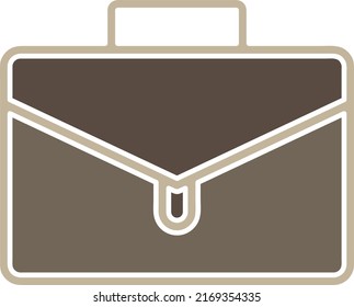 Icono de maletín, ilustración vectorial. Estilo de diseño plano coloreado.eps

