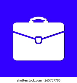 Briefcase icon, vector illustration. Flat design style 