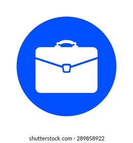 Briefcase icon, vector illustration. Flat design style 