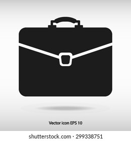 Briefcase icon, vector illustration. Flat design style 