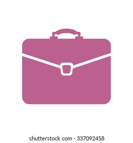 Briefcase icon, vector illustration. Flat design style 