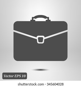 Briefcase icon, vector illustration. Flat design style 