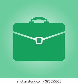 Briefcase icon, vector illustration. Flat design style 