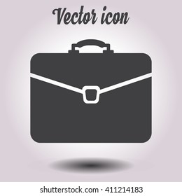 Briefcase icon, vector illustration. Flat design style 