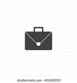 Briefcase icon, vector illustration. Flat design style