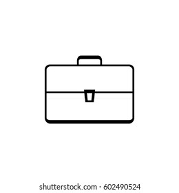 Briefcase icon, vector illustration. Flat design style