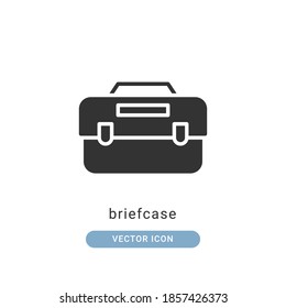 briefcase icon vector illustration. briefcase icon glyph design.