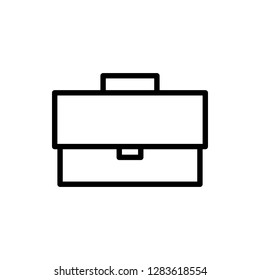Briefcase Icon Vector Illustration in Line Style for Any Purpose