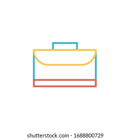 Vektorillustration des Aktenzeichens. Zeilenfarbstil für Briefkasten