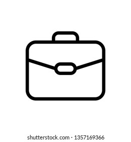 Briefcase Icon Vector Illustration Logo Template