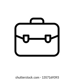 Briefcase Icon Vector Illustration Logo Template