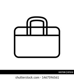Briefcase icon vector Illustration Logo template flat design. EPS 10