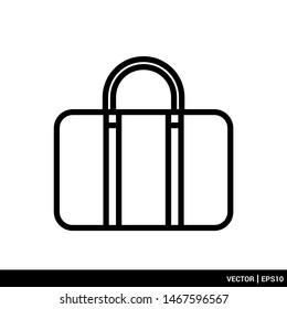 Briefcase icon vector Illustration Logo template flat design. EPS 10