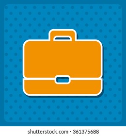Briefcase icon, vector illustration. Modern design. Flat design style