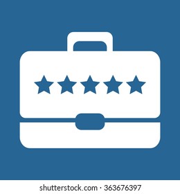 Briefcase icon, vector illustration. Modern design. Flat design style