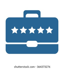 Briefcase icon, vector illustration. Modern design. Flat design style