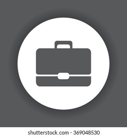 Briefcase icon, vector illustration. Modern design. Flat design style