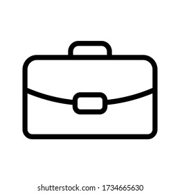 Briefcase icon, vector illustration. on white background