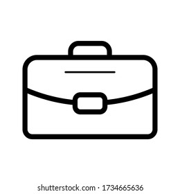 Briefcase icon, vector illustration. on white background