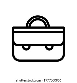 briefcase icon vector illustration outline style. father's day icon set.
