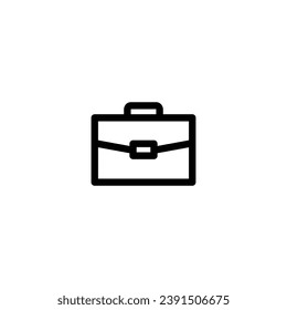 Ilustración del vector de icono de maletín. icono de esquema para aplicaciones web, ui y móviles
