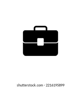 Briefkasten-Symbol, Vektorgrafik. Koffer-Zeichen und -Symbol. Gepäcksymbol.