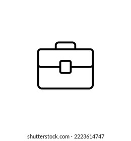 Briefcase icon vector illustration. suitcase sign and symbol. luggage symbol.