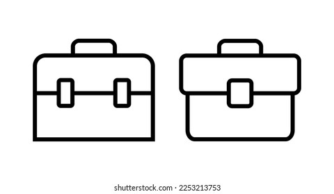 Briefcase icon vector illustration. suitcase sign and symbol. luggage symbol.