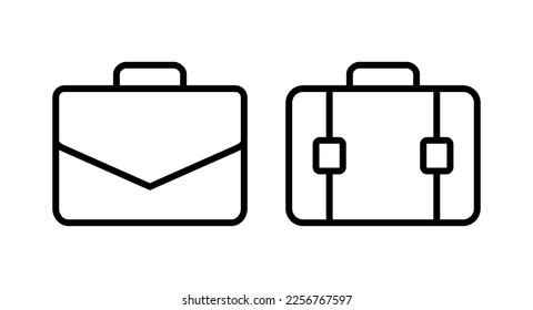 Briefcase icon vector illustration. suitcase sign and symbol. luggage symbol.