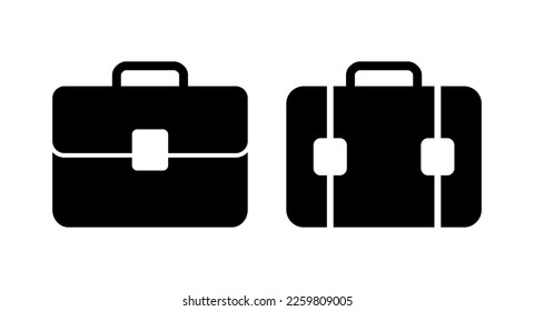 Briefcase icon vector illustration. suitcase sign and symbol. luggage symbol.