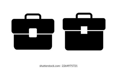Ilustración del vector de icono de maletín. símbolo y signo de maleta. símbolo del equipaje.
