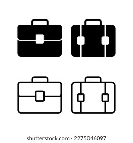 Briefcase icon vector illustration. suitcase sign and symbol. luggage symbol.