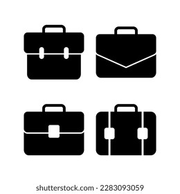 Briefcase icon vector illustration. suitcase sign and symbol. luggage symbol.
