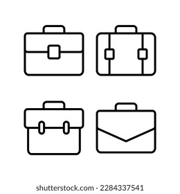 Briefcase icon vector illustration. suitcase sign and symbol. luggage symbol.