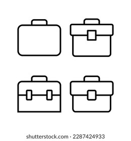 Briefcase icon vector illustration. suitcase sign and symbol. luggage symbol.