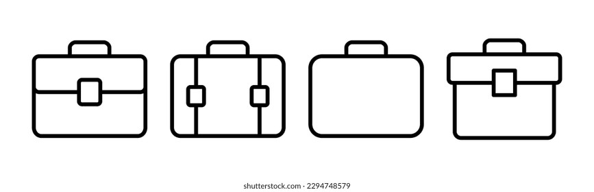 Briefcase icon vector illustration. suitcase sign and symbol. luggage symbol.